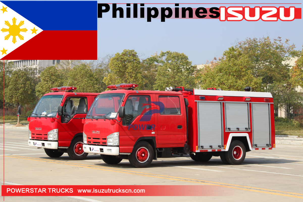 Filipinas - Vehículo de bomberos de espuma de agua ISUZU de 2 unidades
    