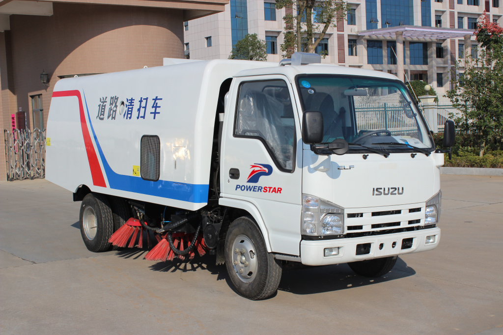 Barredora de cepillos Isuzu ELF camiones limpiadores de calles
    