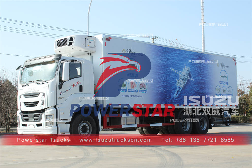 África - Camión frigorífico ISUZU GIGA 6×4 con unidad CARRIER exportado
    