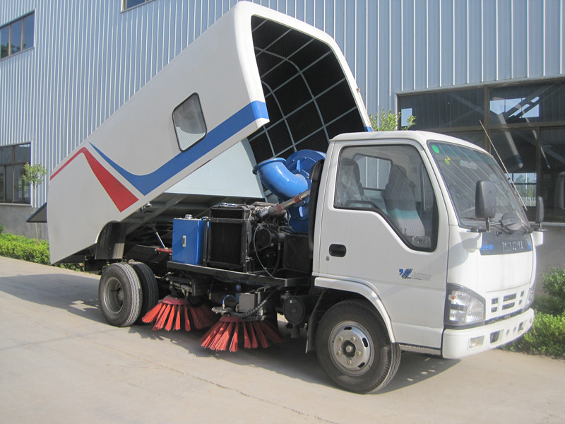 Precio del vehículo de limpieza de carreteras ISUZU hecho a medida en Nigeria, camión barredor de carreteras
    