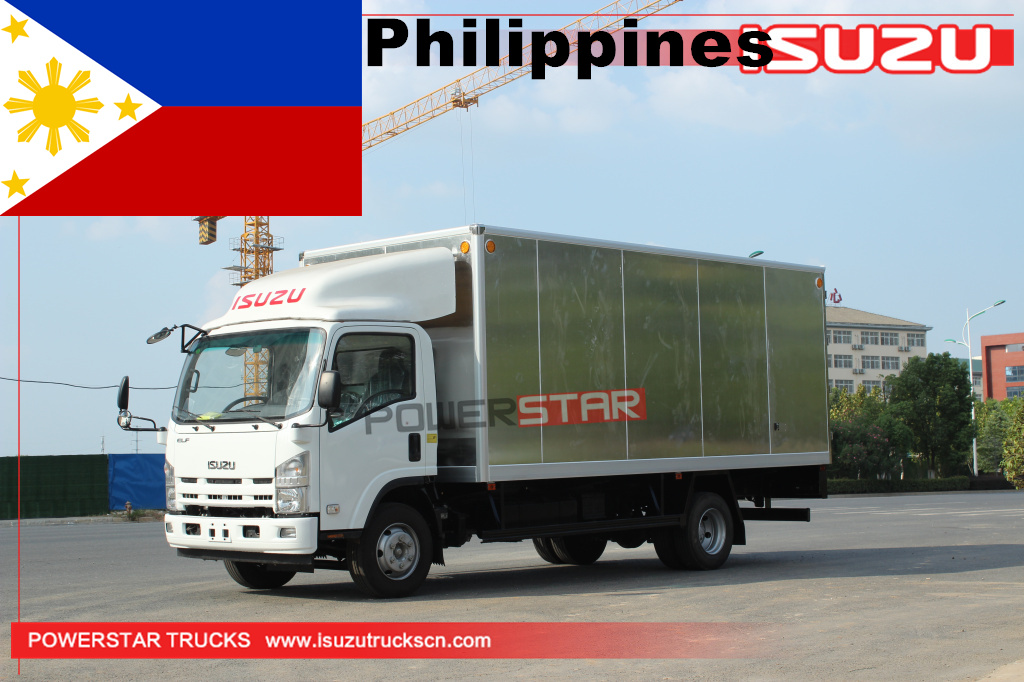 Filipinas - Camión furgoneta de carga de transporte de aluminio ISUZU de 1 unidad
    
