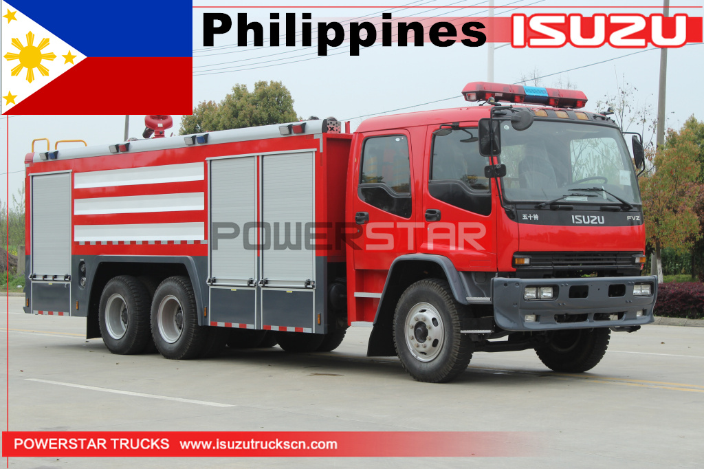 Filipinas - 1 unidad de camión de bomberos de espuma ISUZU FVZ
    