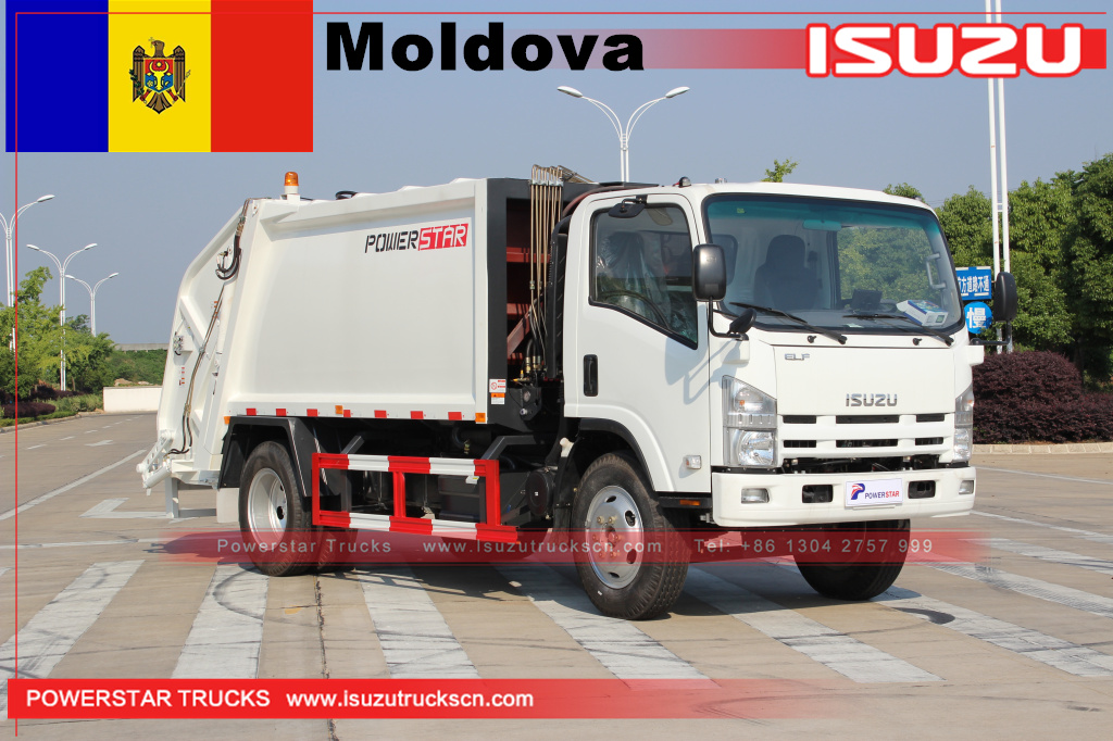 Moldavia Isuzu compactador de basura 8cbm
    