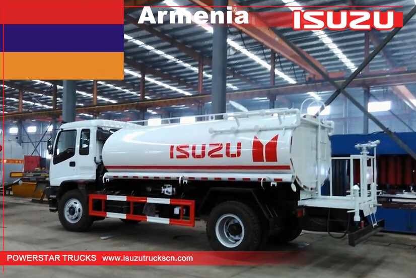 Armenia - Camión cisterna Bowser de agua de 1 unidad Isuzu
    