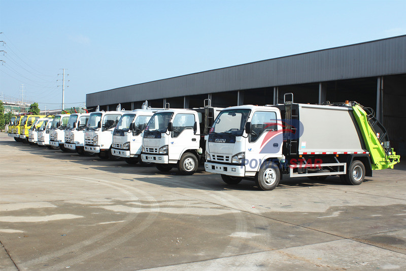Angola - 4 camiones compactadores de residuos ISUZU de 6 cbm
    