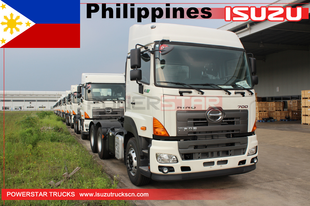 Filipinas - 22 unidades de camión tractor GAC Hino700 Prime Mover de 10 ruedas
    