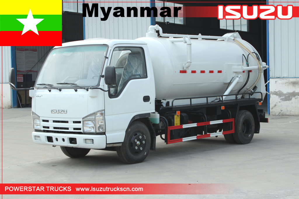 Myanmar - Camión aspirador de aguas residuales Isuzu
    
