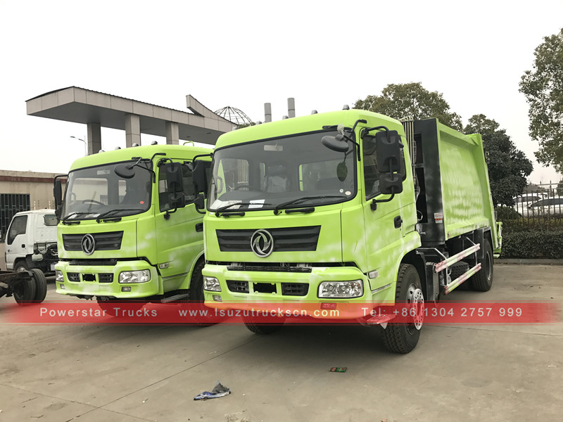Camión de basura comprimido de 10 toneladas con volante a la derecha marca Powerstar para África
    