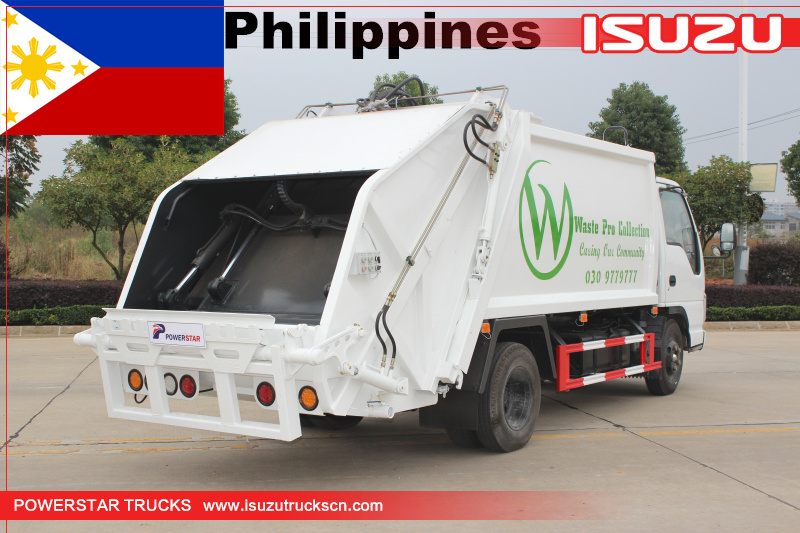 Filipinas compactador de basura camiones Isuzu
    