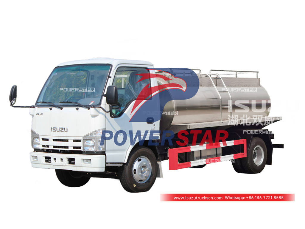 Mongolia - Camión cisterna de leche ISUZU ELF 100P 4000 litros exportado
    