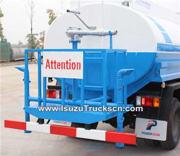 rear spray system of isuzu water trucks