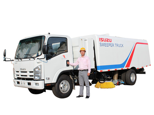 Japón KATO diseña camiones barredores Isuzu de powerstar