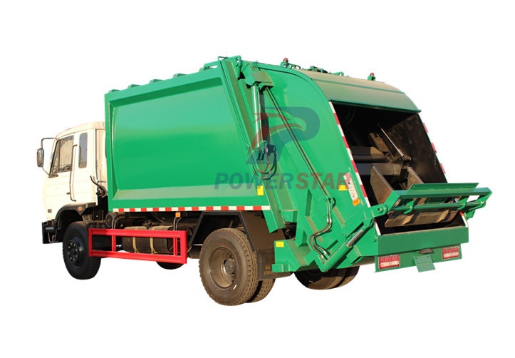 Camión de reciclaje compactador de basura