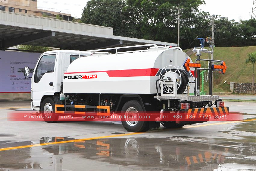 Filipinas Nuevos camiones rociadores con tanque de agua ISUZU ELF 4,000L a la venta