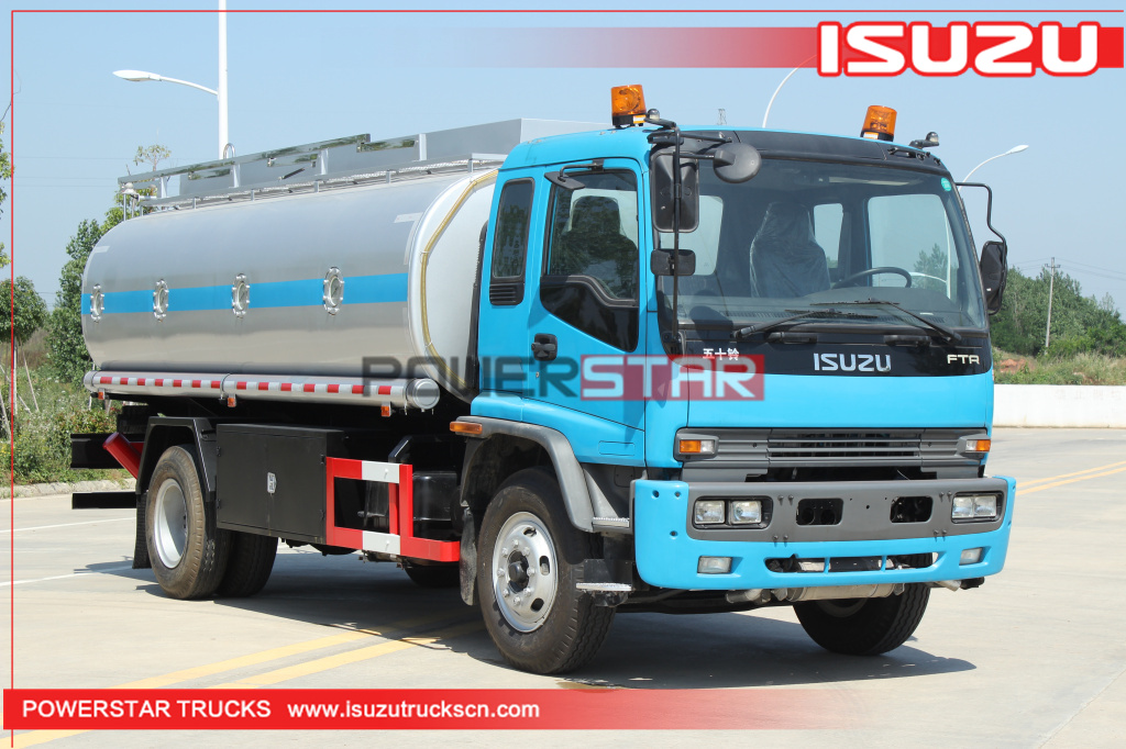 Myanmar ISUZU FTR FVR Camión cisterna de combustible Reabastecimiento de combustible Camión cisterna de petróleo en venta