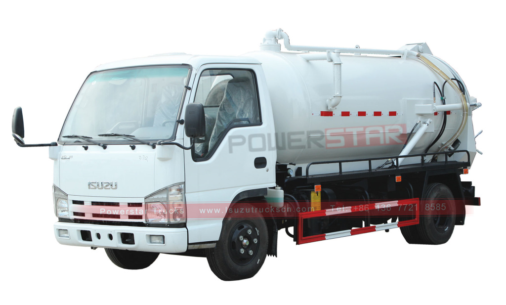 Camión aspirador de aguas residuales de Myanmar Camión aspirador Isuzu