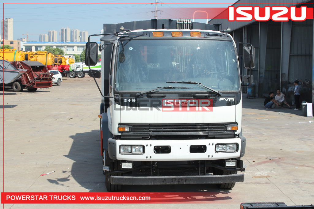 Camión de basura comprimido 240HP del camión de basura compactador de Mongolia ISUZU FTR FVR