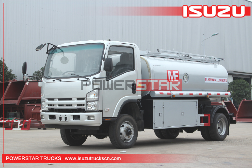 Filipinas ISUZU ELF 700P 4WD 4X4 Camión cisterna de combustible de gasolina con dispensador