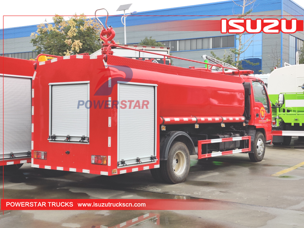 Filipinas ISUZU NKR 600p 2tons agua espuma camión de bomberos rescate autobomba coche de bomberos