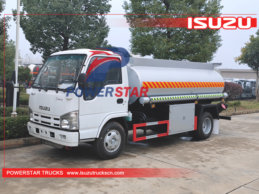Mongolia ISUZU 100P/Elf precio de fábrica diésel gasolina reabastecimiento de combustible transporte de petróleo camiones cisterna a la venta