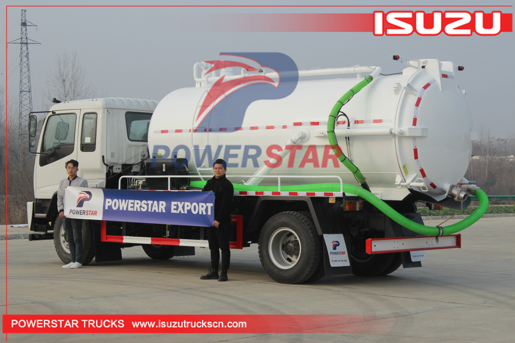 Camión de vacío séptico ISUZU FTR de 14000 litros/camión cisterna cessipit de 14cbm a la venta