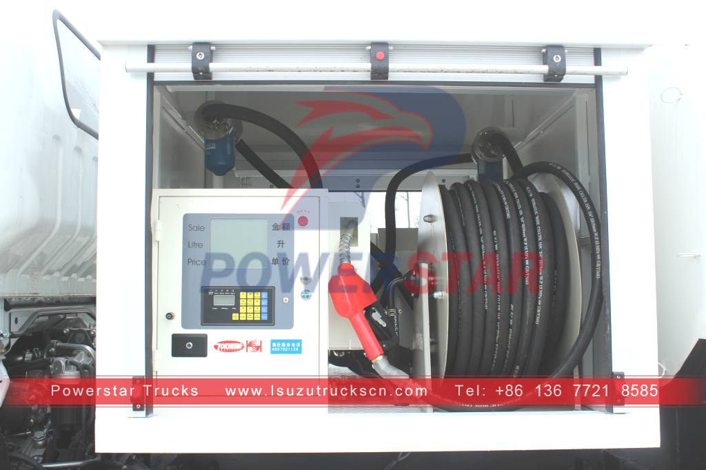 Camión cisterna de combustible y aceite con tracción total 4x4 nuevo ISUZU con dispensador a la venta