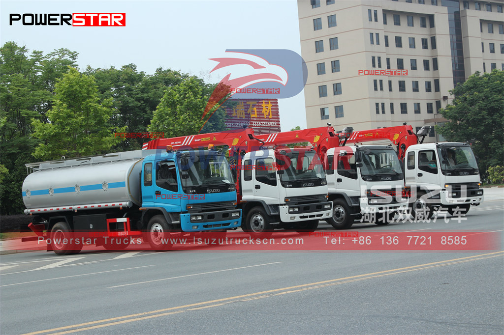 Exportación de camión de aceite de reabastecimiento de combustible POWERSTAR 16000L ISUZU a Filipinas