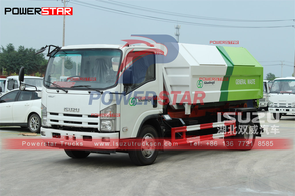Exportación manual del camión cargador ISUZU Hook 8CBM Mongolia