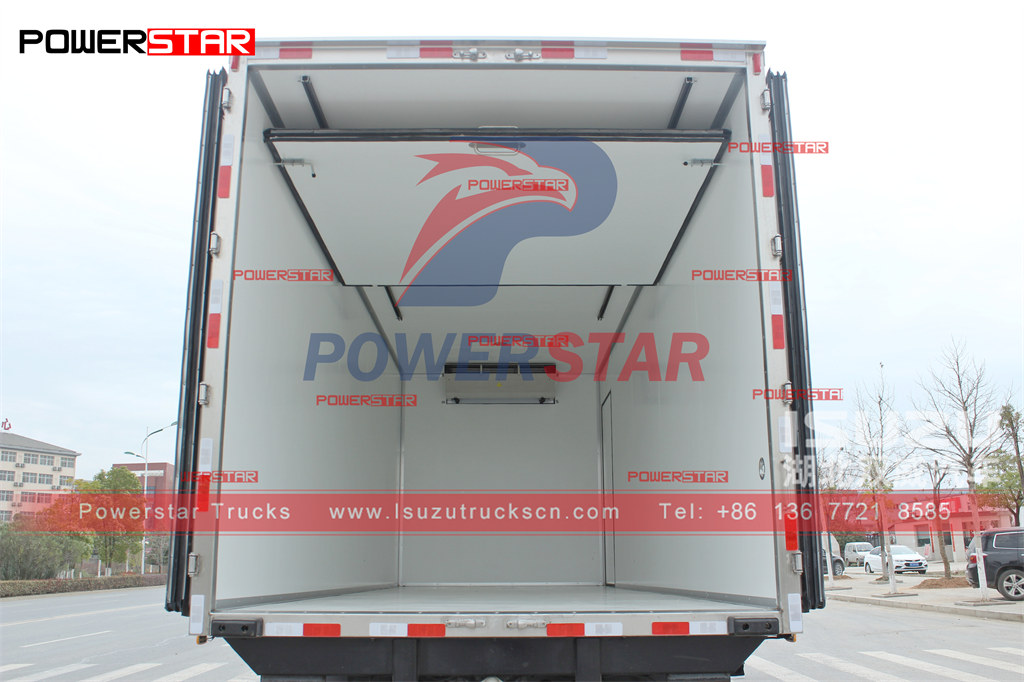 Camión frigorífico ISUZU FVR de 10 toneladas con unidad CARRIER exportado a Arabia Saudita