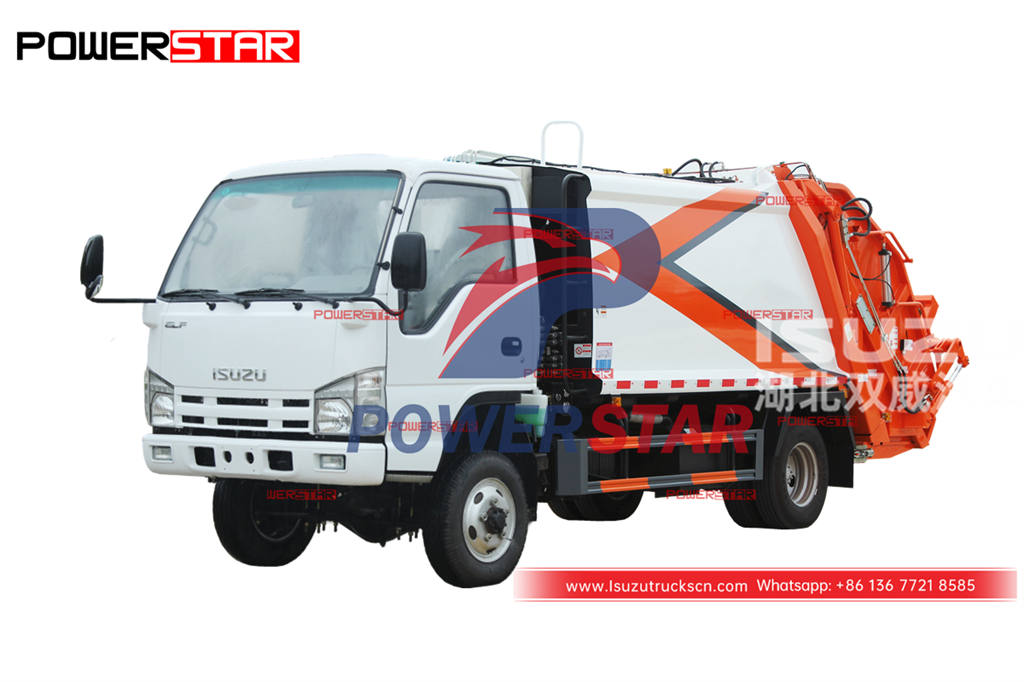 Factory direct sale ISUZU 4×4 4WD garbage compression truck