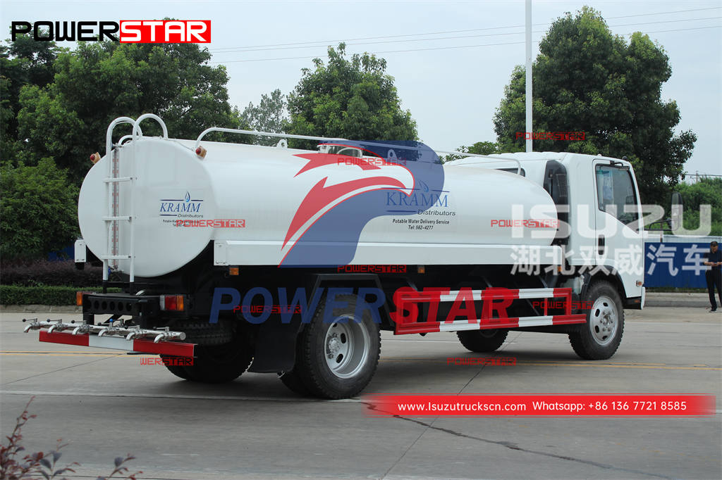 Customized ISUZU 700P 4WD off-road potable water bowser at discount price