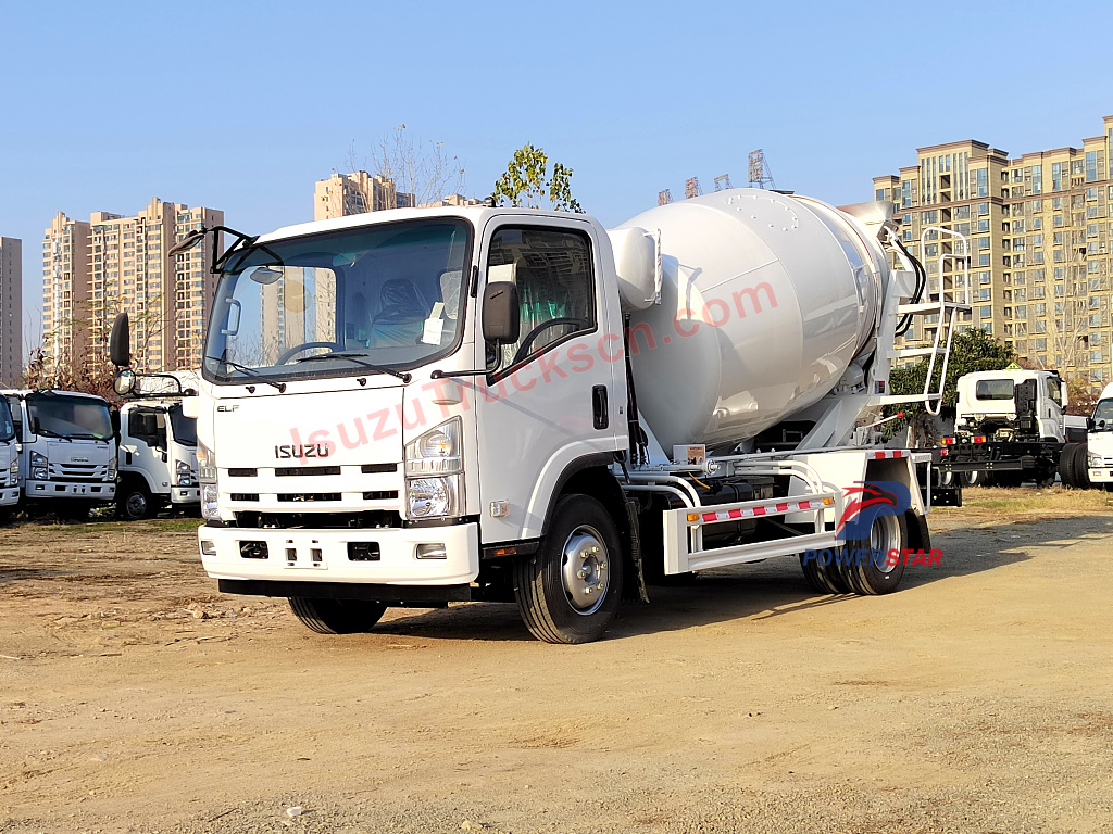 Isuzu NPR/700P/ELF 3cbm 4cbm Mobile Cement Concrete Mixer Truck