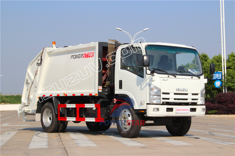 camión compactador de basura isuzu