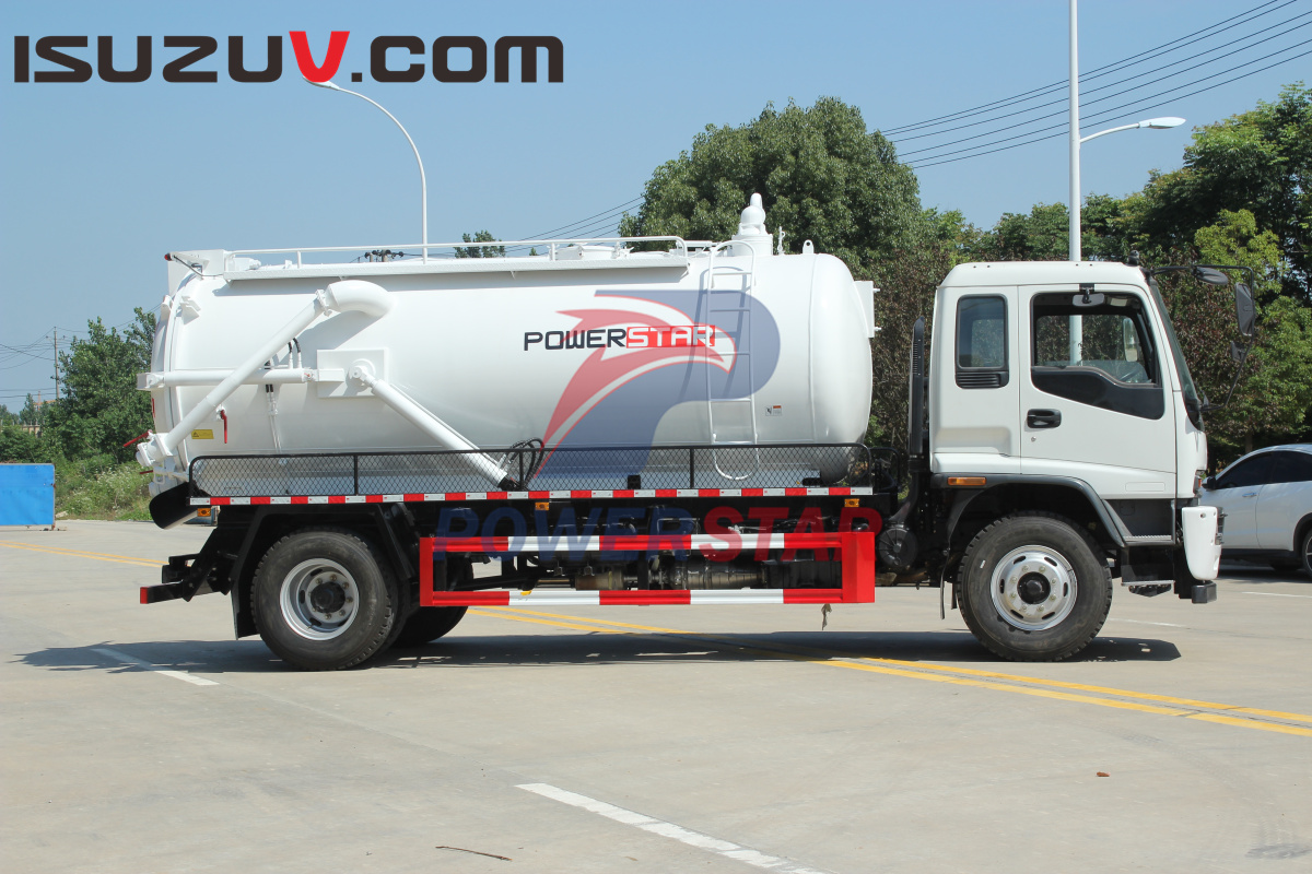 Camiones cisterna de succión de aguas residuales Isuzu de Filipinas con moro PM110W