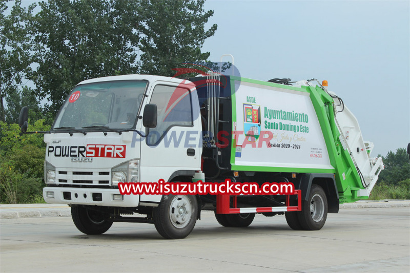 Camión compactador de basura Isuzu 6cbm