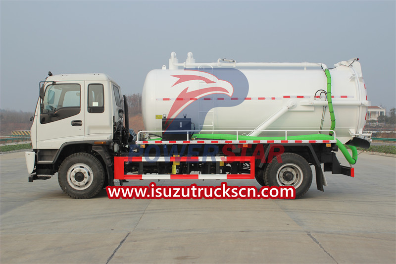 Camión de aguas residuales por vacío ISUZU FTR
