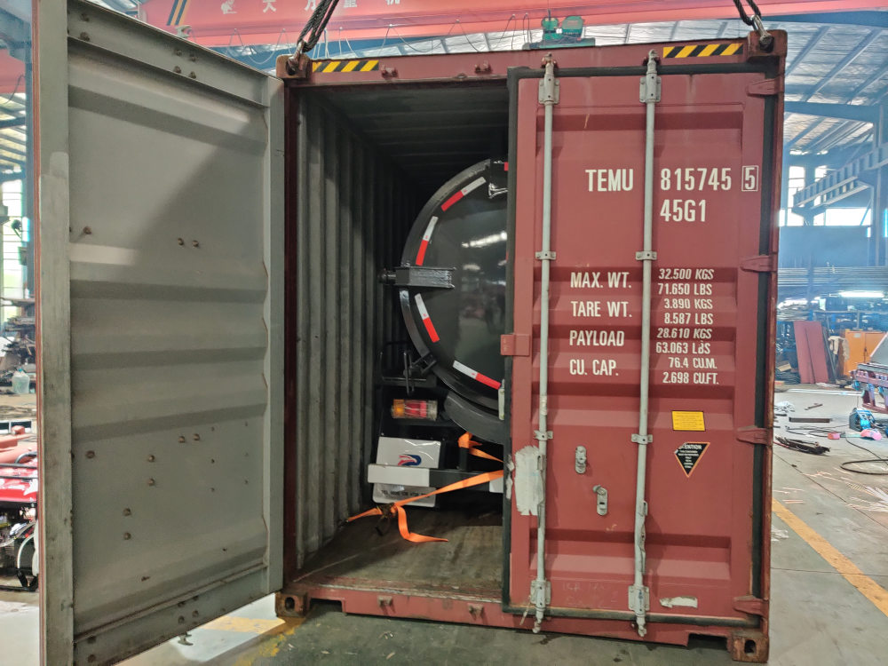 Caja de envío de camión cisterna para tratamiento de aguas residuales ISUZU NPR