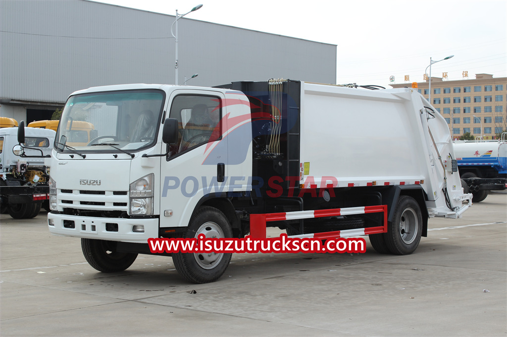 Camión compactador de carga trasera ISUZU NPR 8cbm