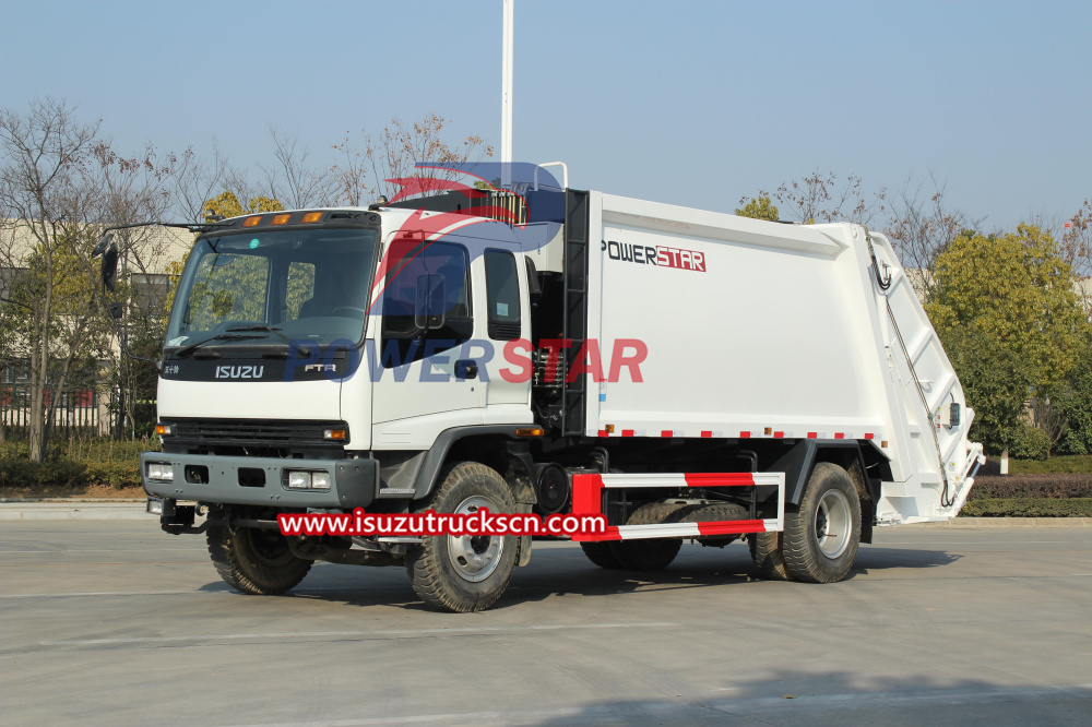 Lista de verificación de pruebas de fábrica del camión compactador de basura Isuzu