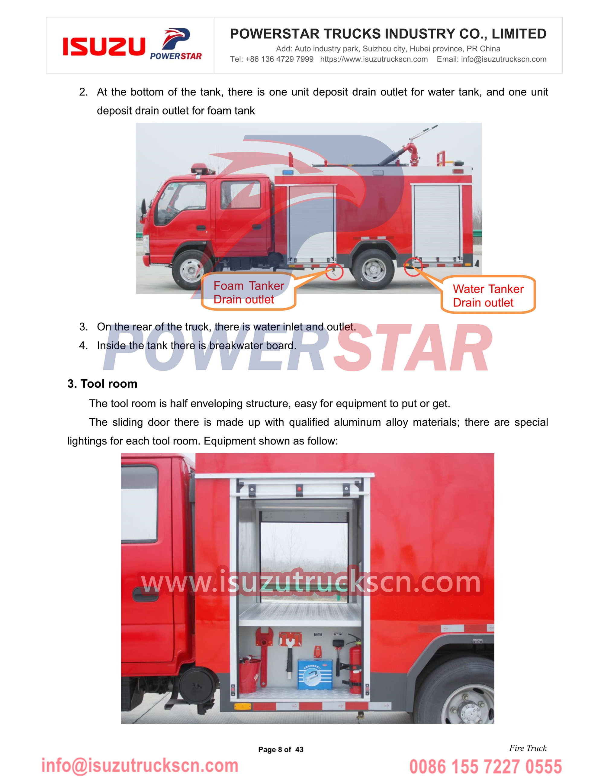 Licitación de fuego Isuzu