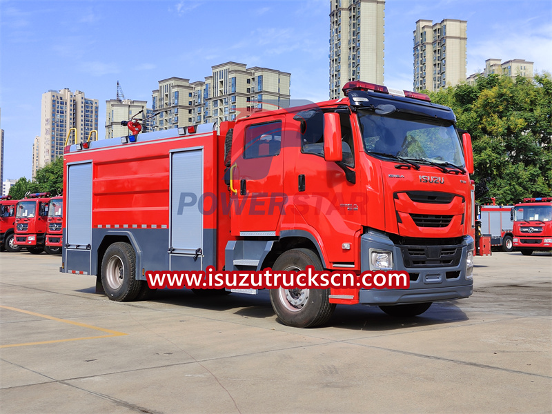 camión de bomberos isuzu