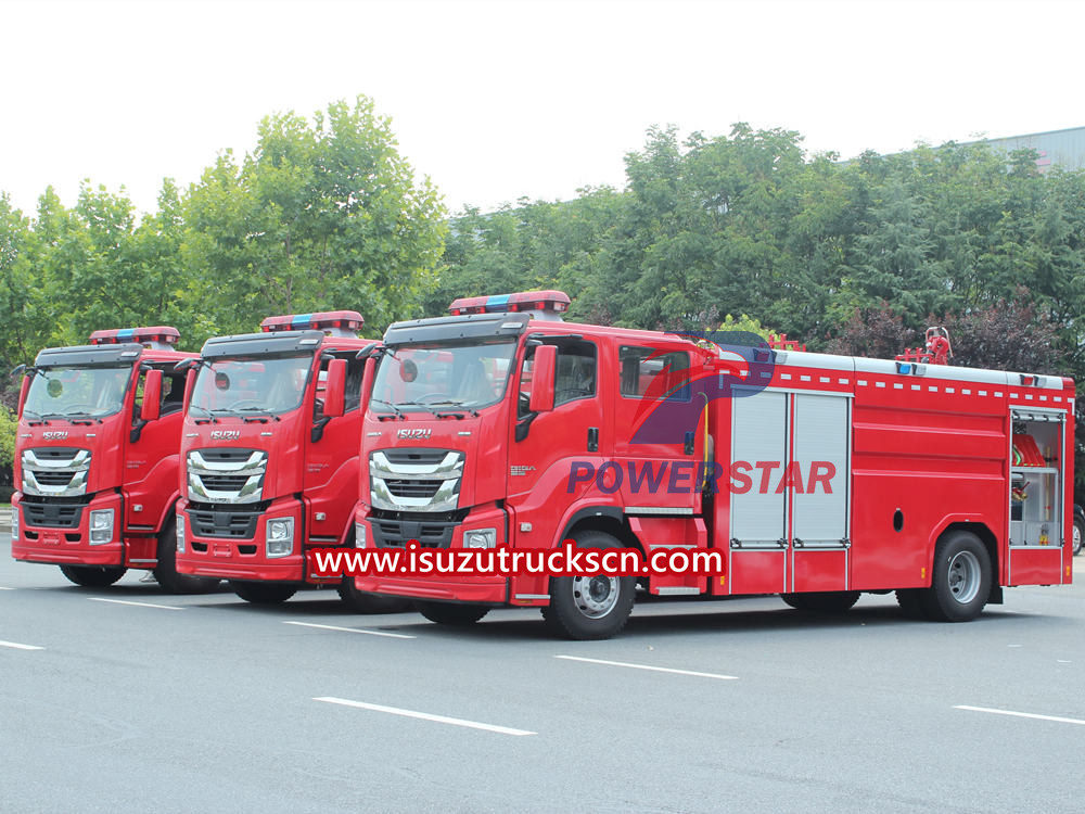 camión de bomberos isuzu