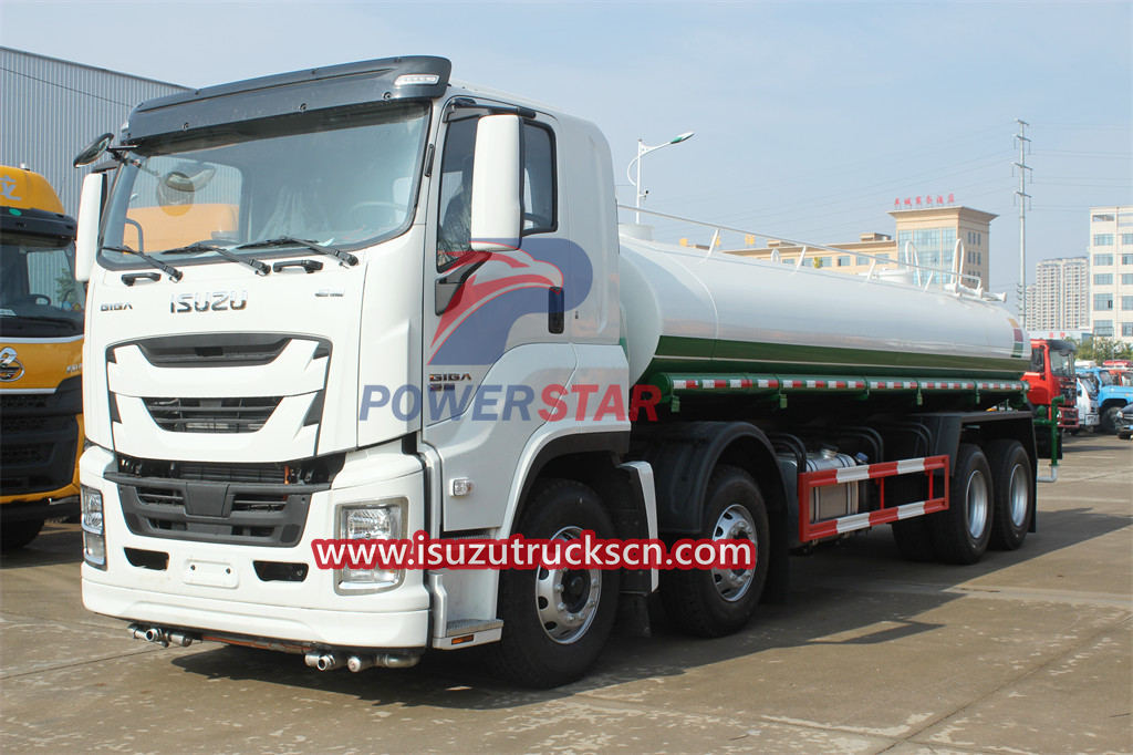 Camión rociador de agua de calle Giga Isuzu 420hp de 25 toneladas
