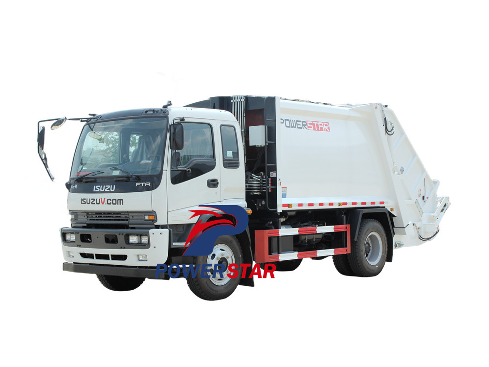 camión recolector de basura isuzu