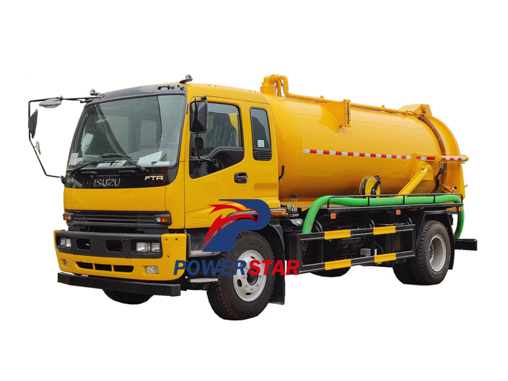 Camión aspirador de aguas residuales Isuzu ftr