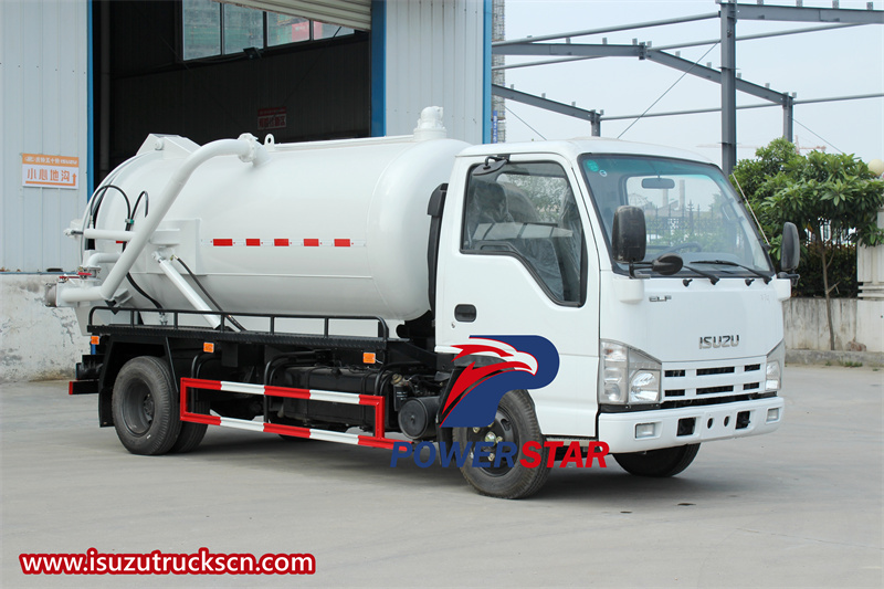 Vaciador de pozo negro isuzu 5cbm