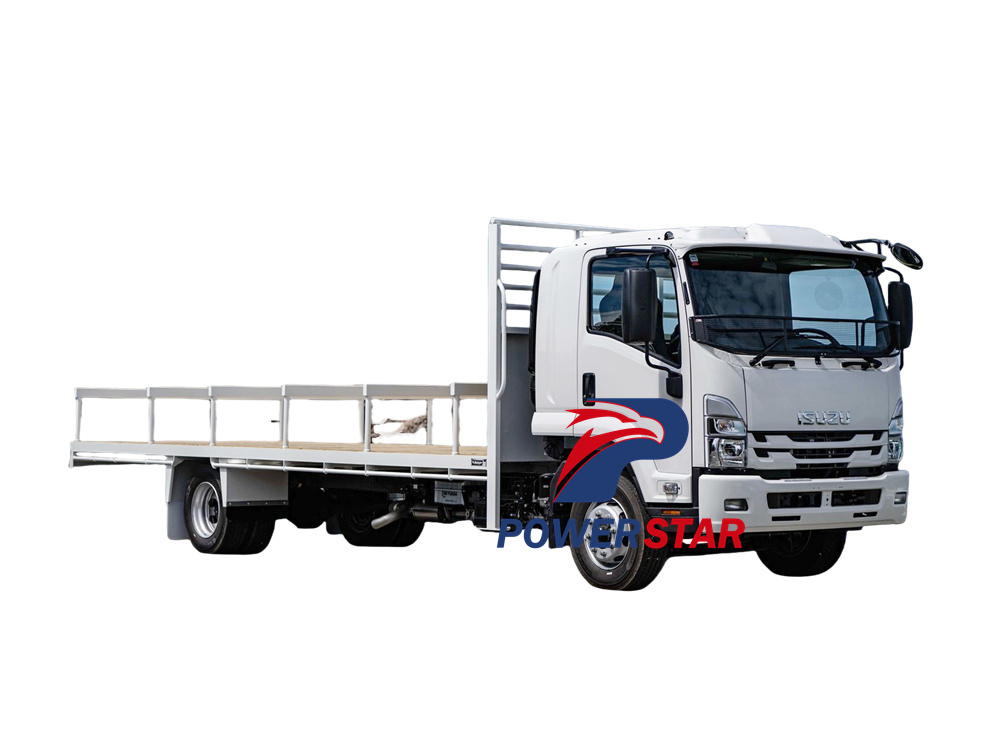 Camión de carga lateral abatible isuzu elf de 8 toneladas