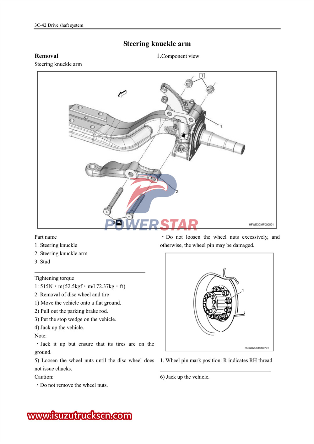 manual de servicio del eje serie isuzu vc61