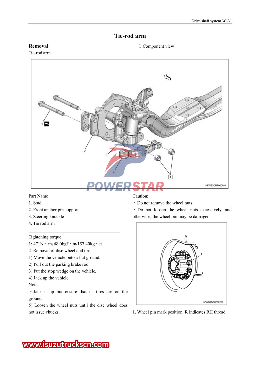 manual de servicio del eje serie isuzu vc61