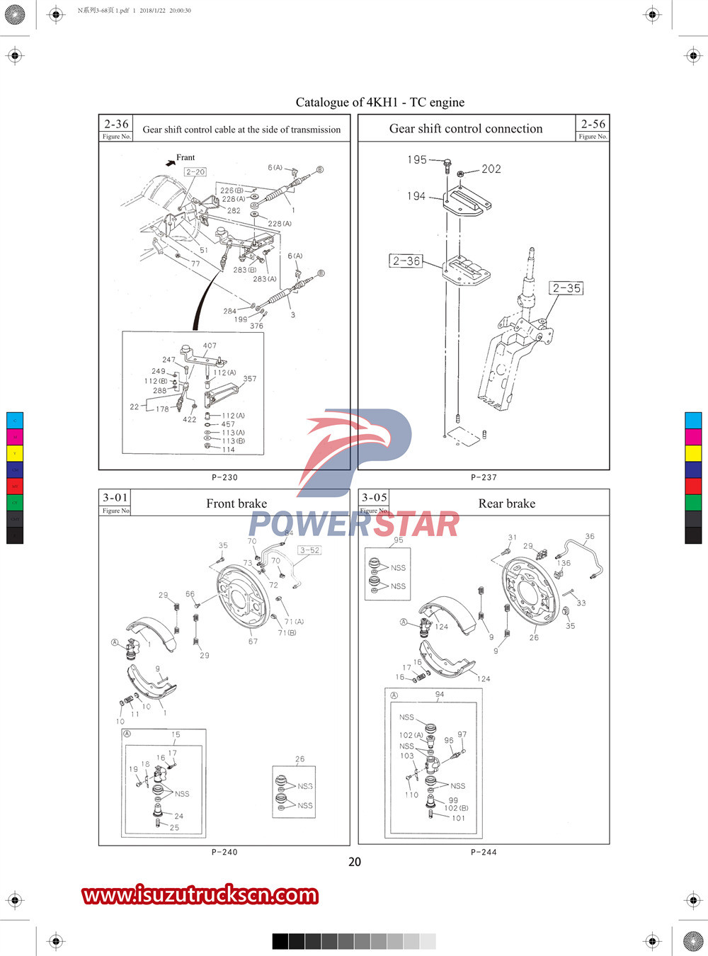 Catálogo de piezas comerciales Isuzu serie N1